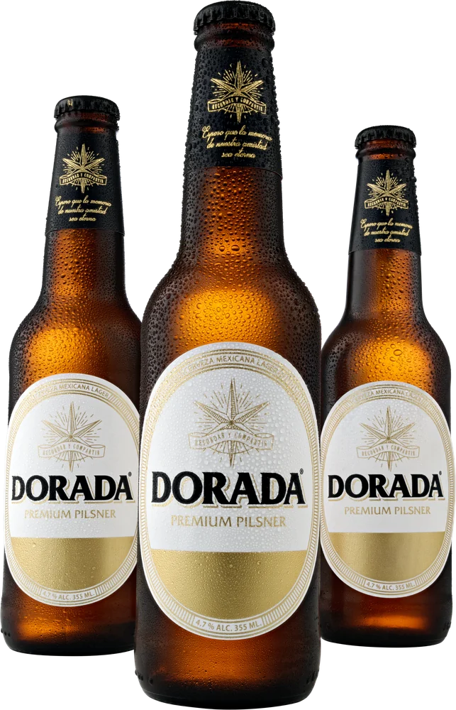 Tres botellas de DORADA Premium Pilsner